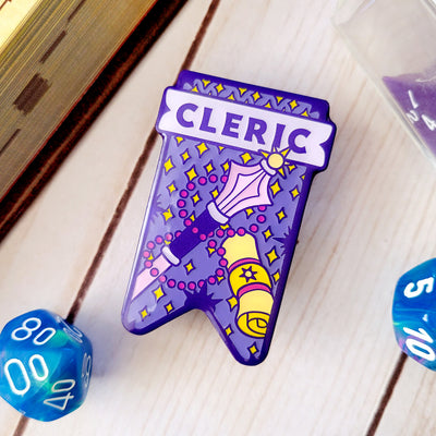 Cleric Banner Enamel Pin
