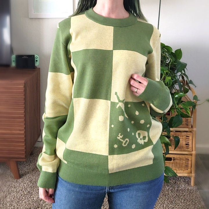 Gelatinous Cube Knitted Sweater