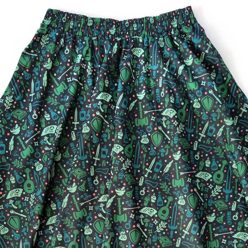 Dungeon Academia Midi Skirt
