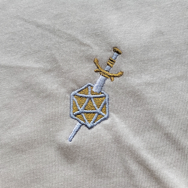 Dagger and d20 Embroidered Hoodie