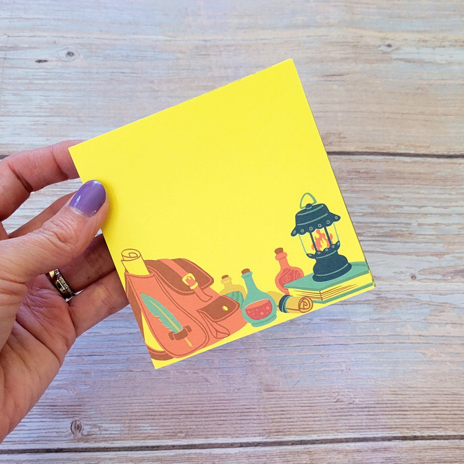 Adventurer's Desk Notepad - Geeky merchandise for people who play D&D - Merch to wear and cute accessories and stationery Paola's Pixels