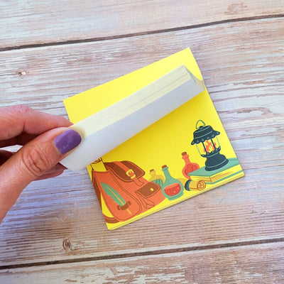 Adventurer's Desk Notepad - Geeky merchandise for people who play D&D - Merch to wear and cute accessories and stationery Paola's Pixels