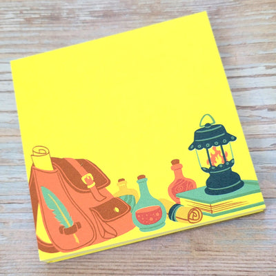 Adventurer's Desk Notepad - Geeky merchandise for people who play D&D - Merch to wear and cute accessories and stationery Paola's Pixels