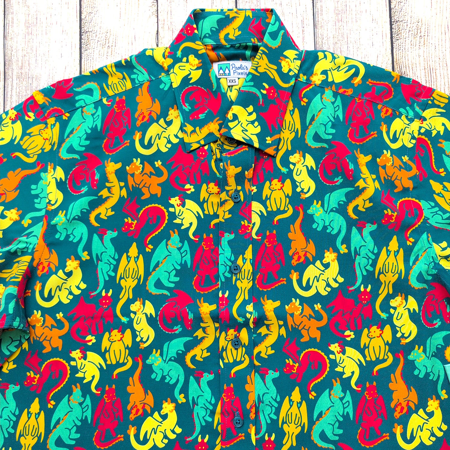 Dragons Unisex Button Up Hawaiian Shirt – Paola's Pixels