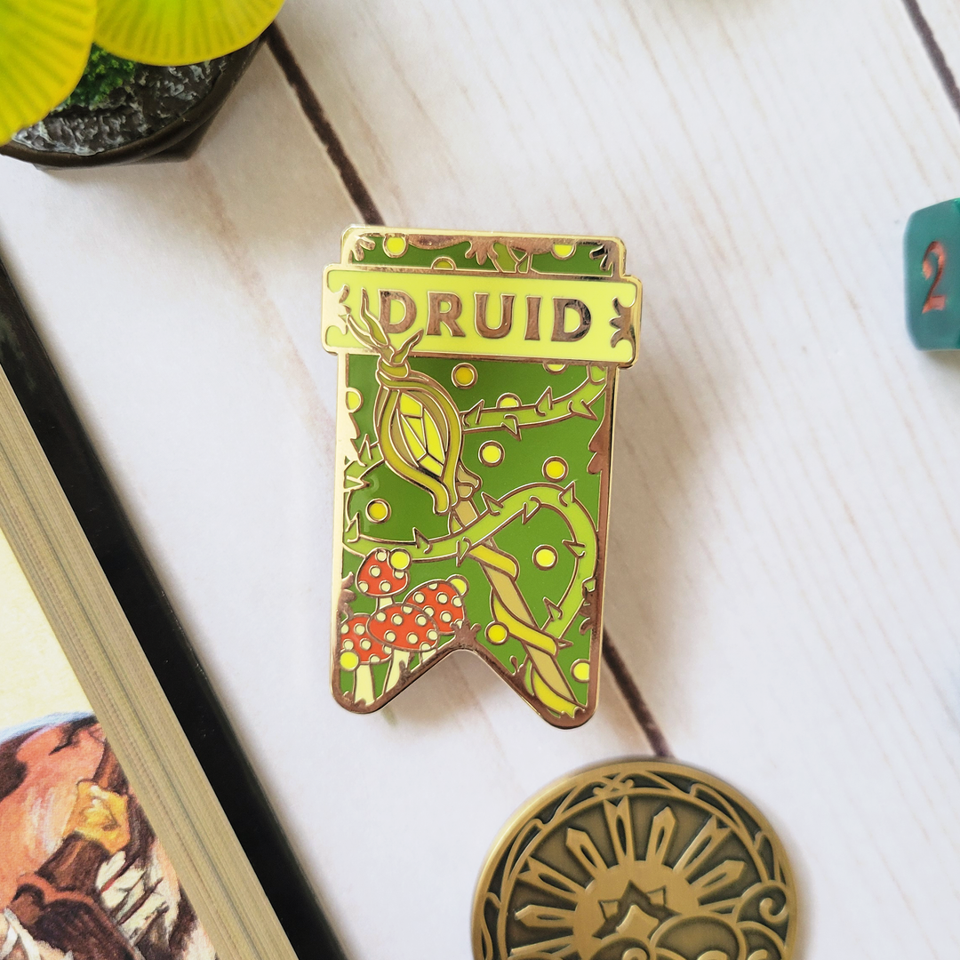 Seconds Sale! Druid Banner Enamel Pin