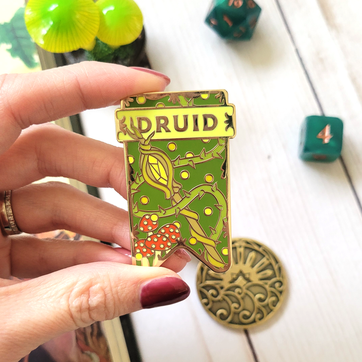 Seconds Sale! Druid Banner Enamel Pin