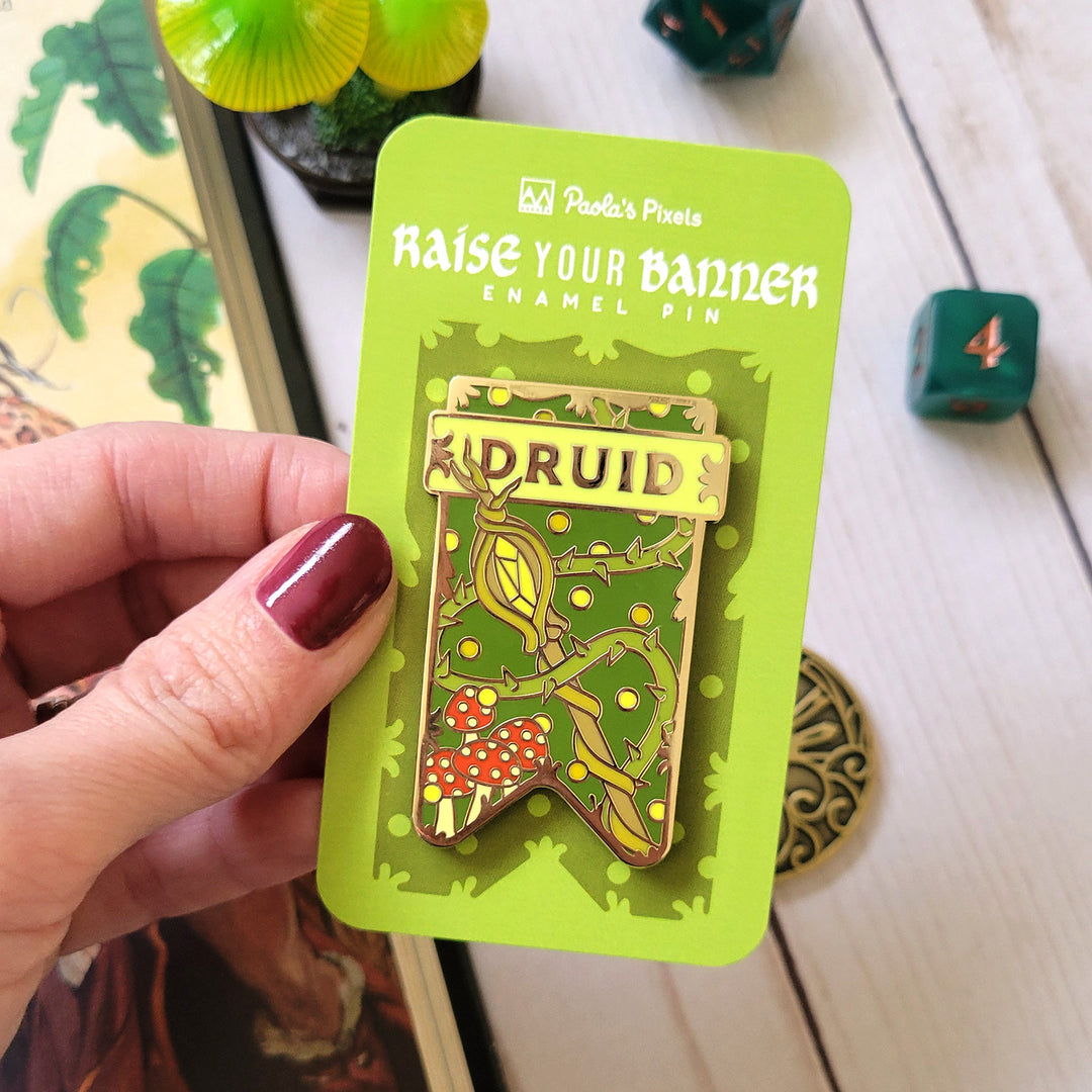 Druid Banner Enamel Pin