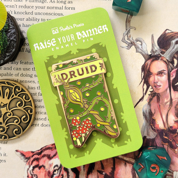 Druid Banner Enamel Pin