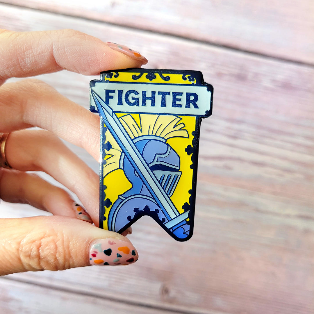 Seconds Sale! Fighter Banner Enamel Pin