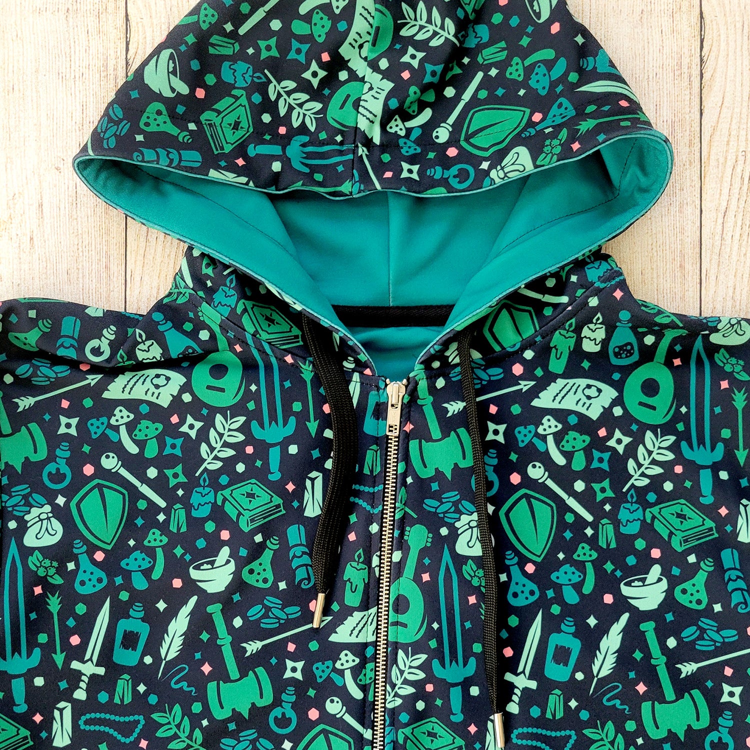 Dungeon Academia Zip Hoodie – Paola's Pixels