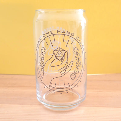Lucky Can-shaped glass