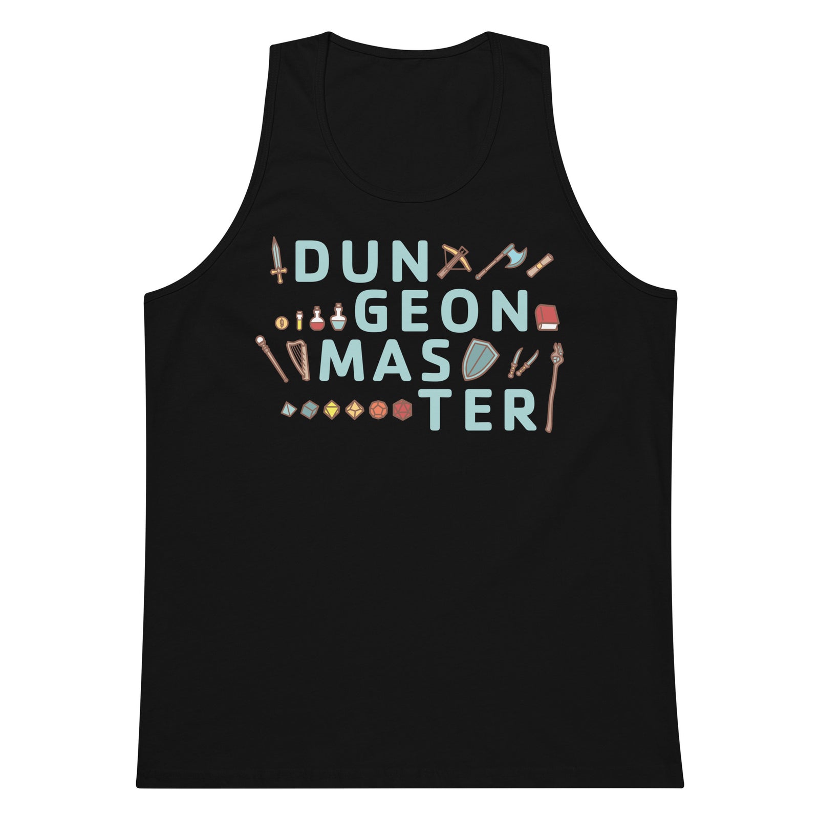 Dungeon Master Tank Top - Geeky merchandise for people who play D&D - Merch to wear and cute accessories and stationery Paola's Pixels