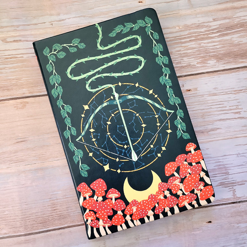 Dark Forest Dot Grid Journal - Geeky merchandise for people who play D&D - Merch to wear and cute accessories and stationery Paola&