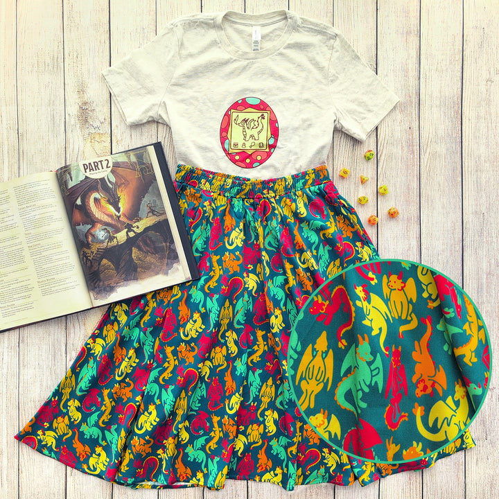 Dragons Midi Skirt