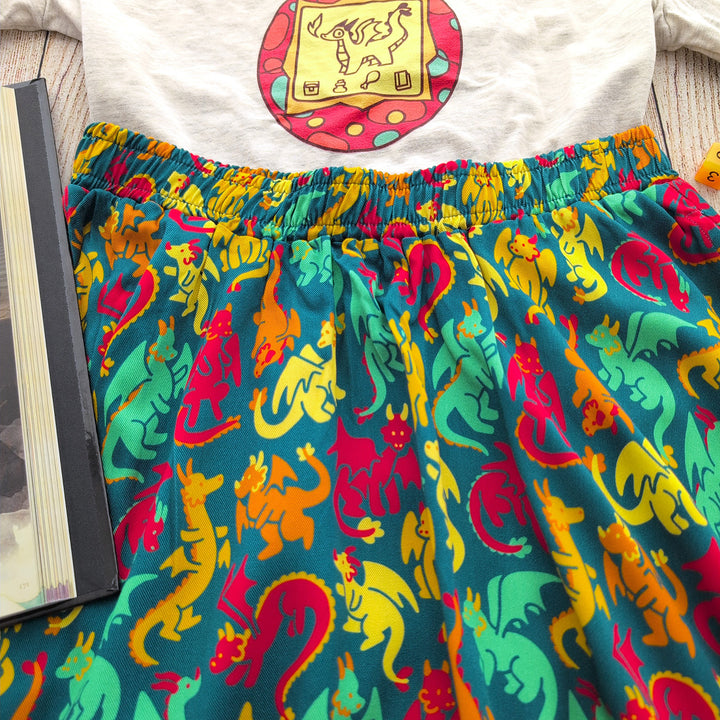 Dragons Midi Skirt