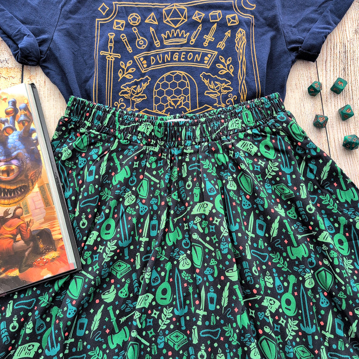Dungeon Academia Midi Skirt