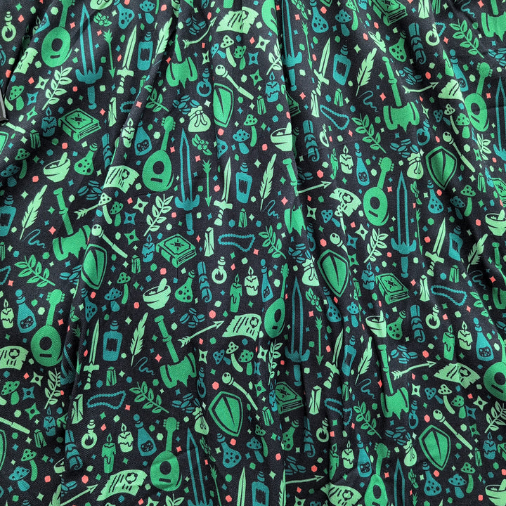 Dungeon Academia Midi Skirt