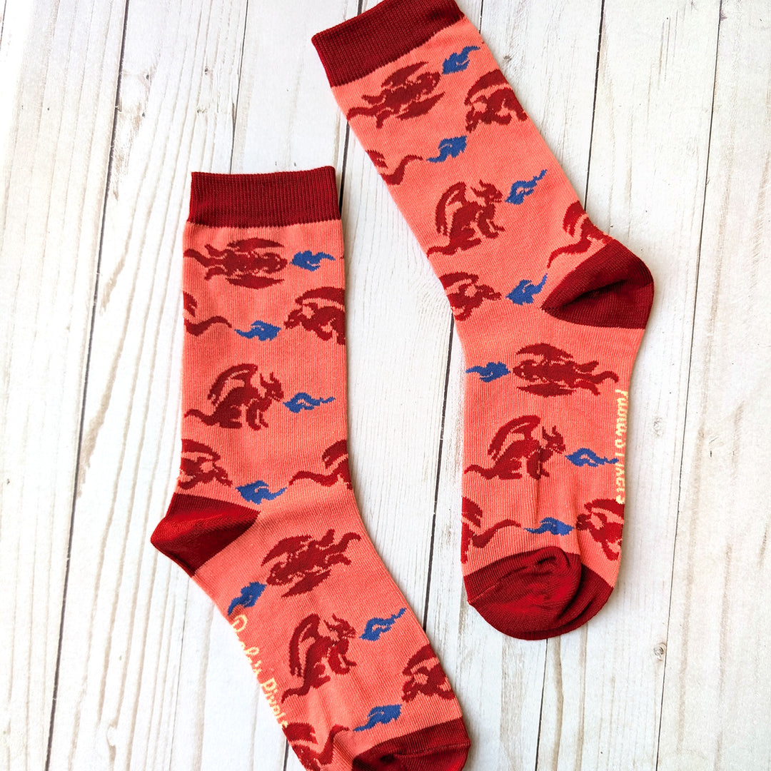Red Dragon Socks