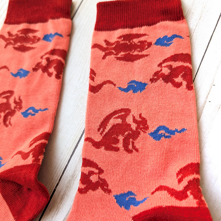 Red Dragon Socks