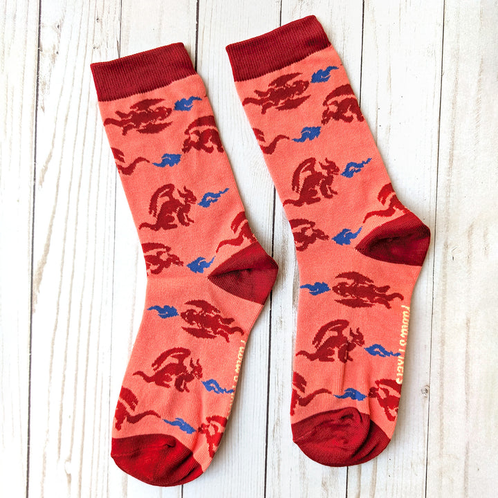 Red Dragon Socks