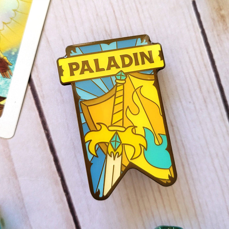 Seconds Sale! Paladin Banner Enamel Pin
