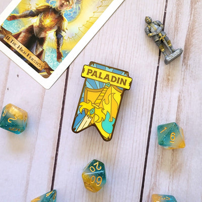 Seconds Sale! Paladin Banner Enamel Pin