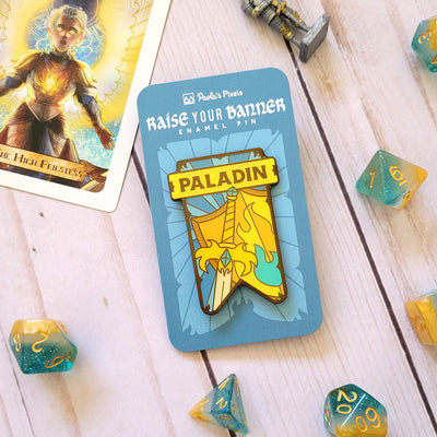 Seconds Sale! Paladin Banner Enamel Pin