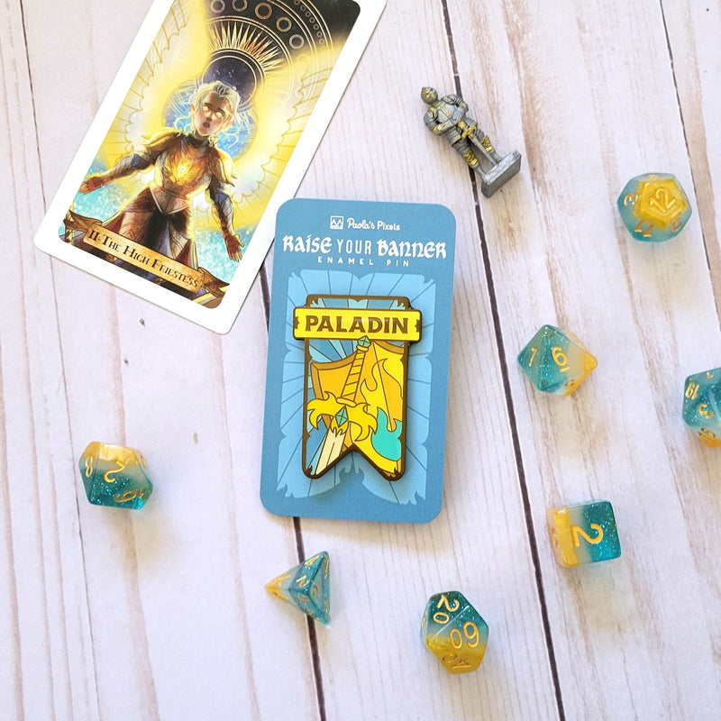 Seconds Sale! Paladin Banner Enamel Pin