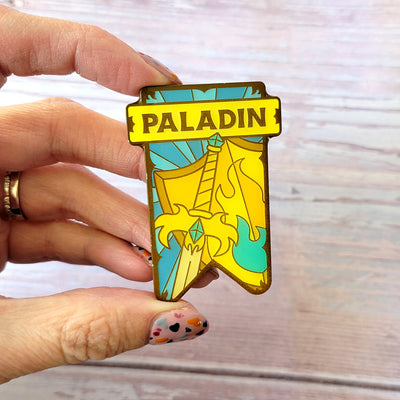 Seconds Sale! Paladin Banner Enamel Pin