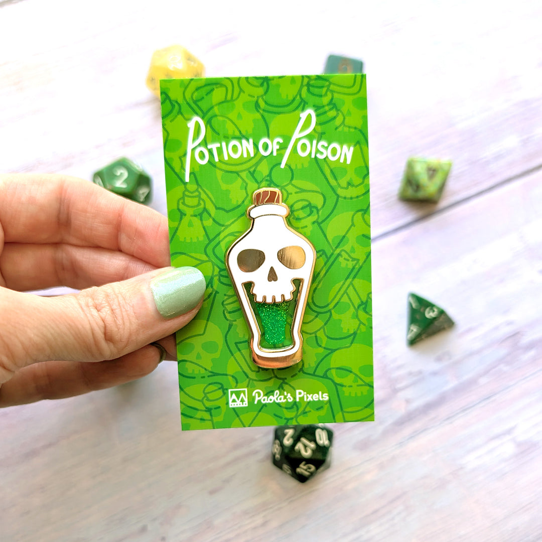Potion of Poison Glitter Pin