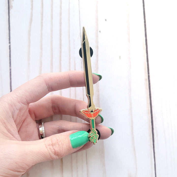 Seconds Sale! Poppy Longsword Enamel Pin