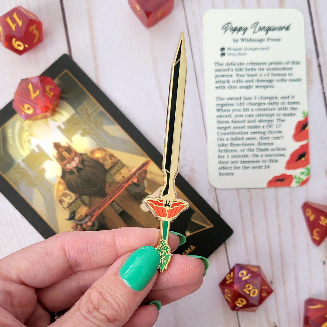 Poppy Longsword Enamel Pin