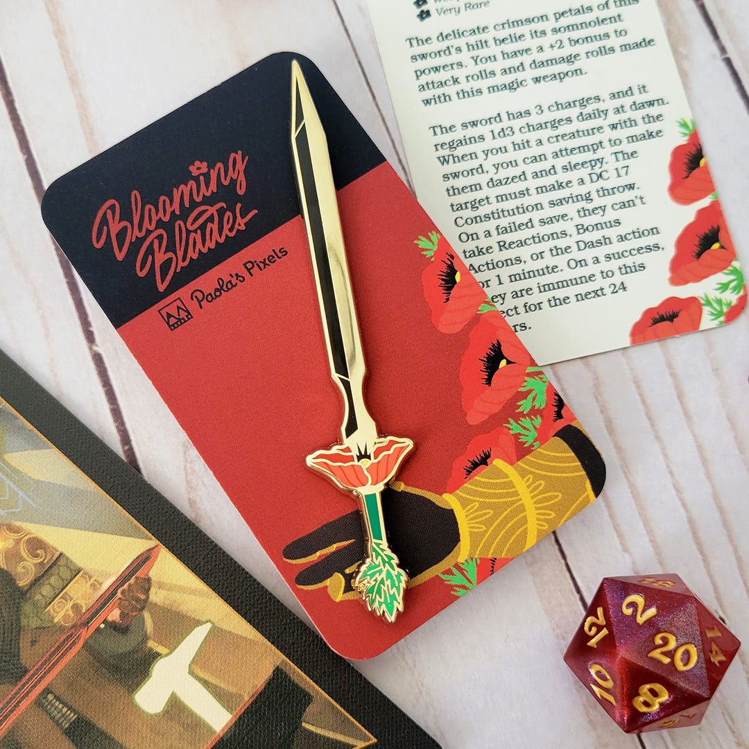 Poppy Longsword Enamel Pin