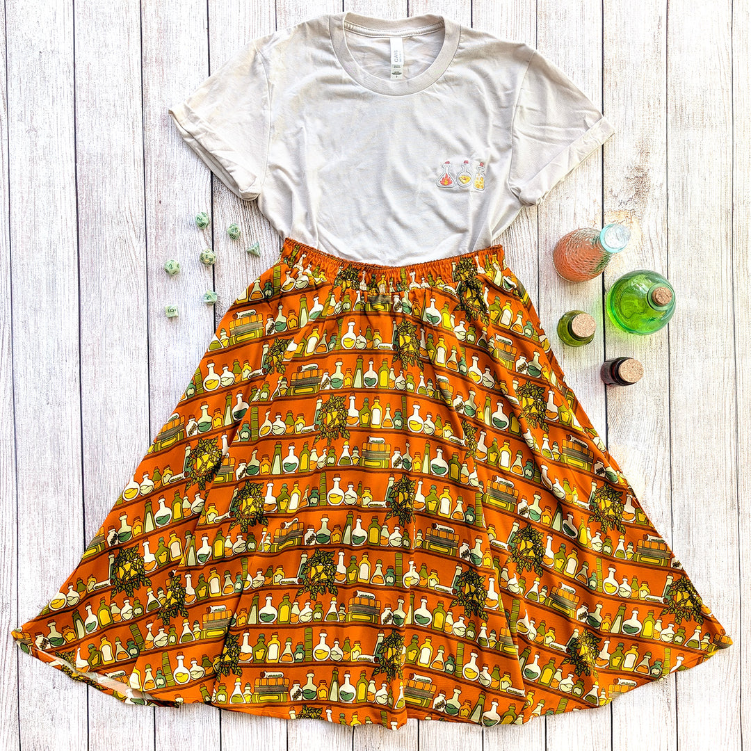 Potions Library Midi Skirt