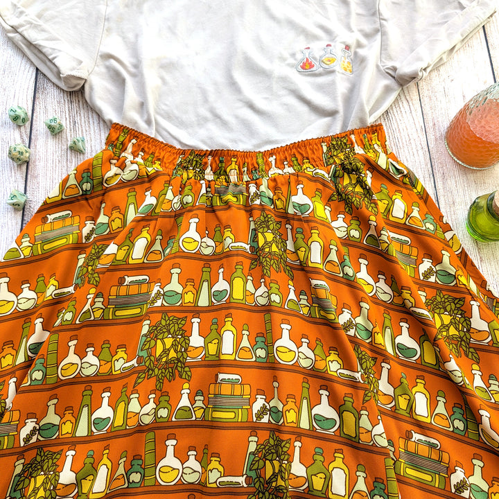 Potions Library Midi Skirt