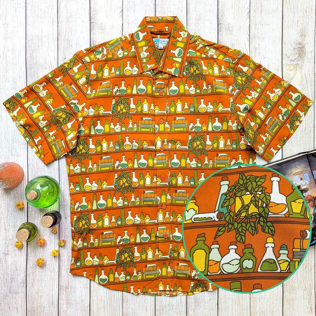Potions Library Unisex Button Up