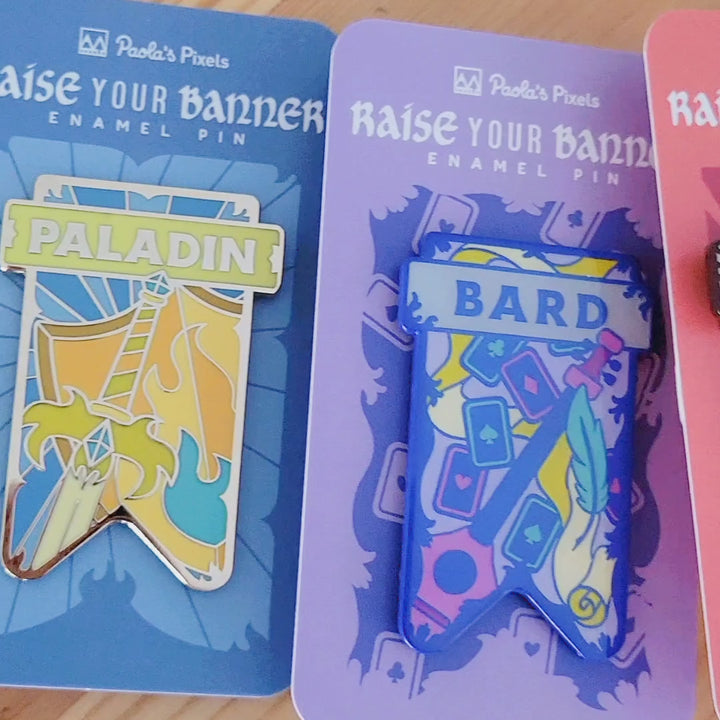 Paladin Banner Enamel Pin