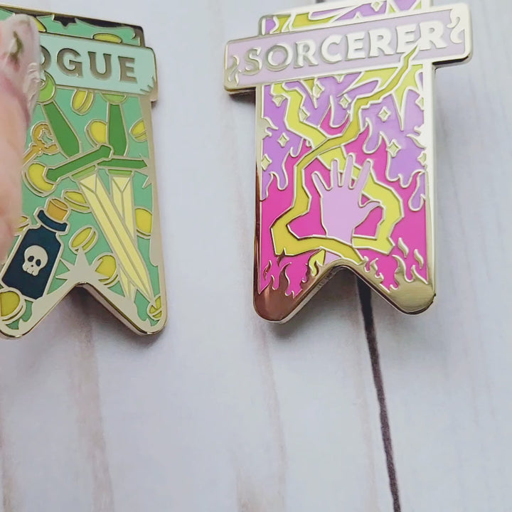 Sorcerer Banner Enamel Pin