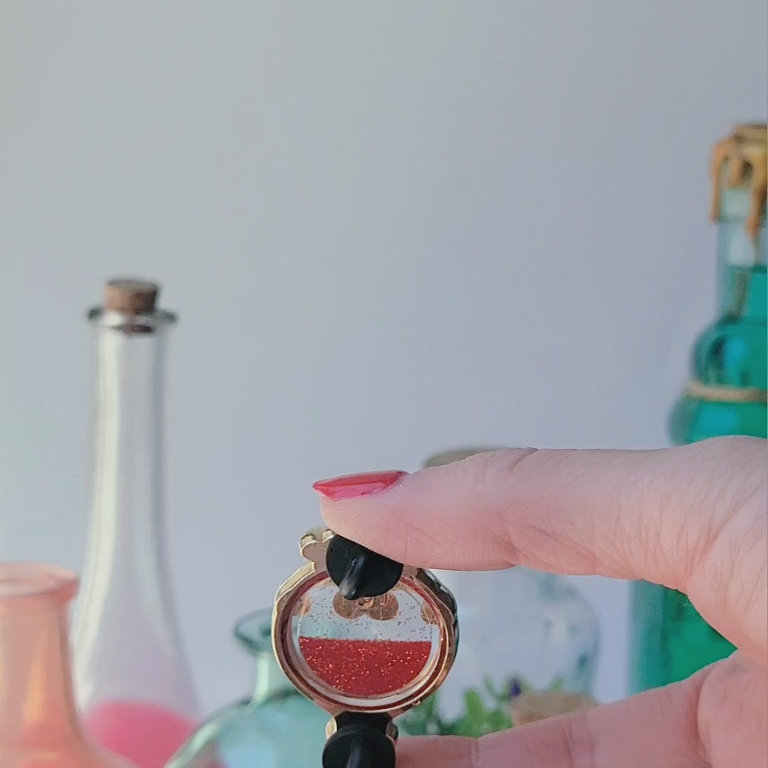 Health Potion Glitter Pin