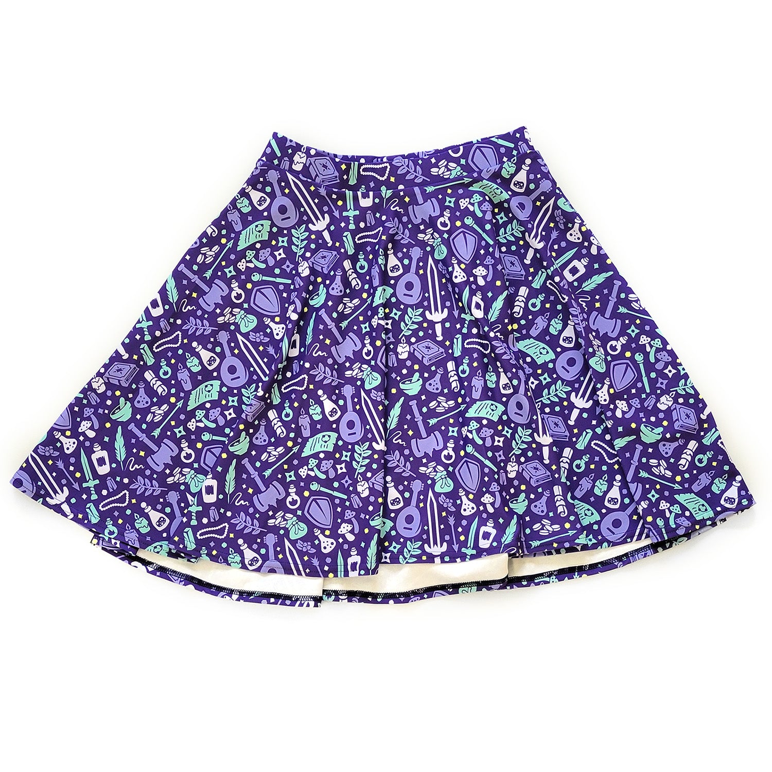 Purple Dungeon Academia Skater Skirt – Paola's Pixels