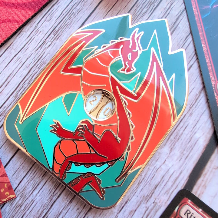 Red Life Counter Hard Enamel