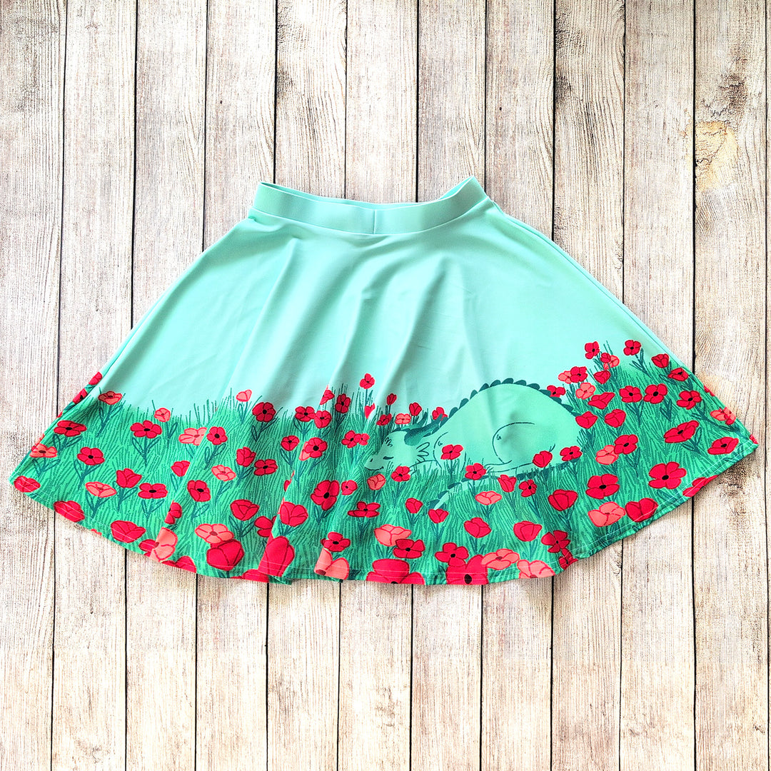 Sleeping Dragon Skater Skirt