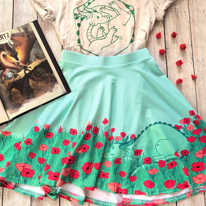 Sleeping Dragon Skater Skirt