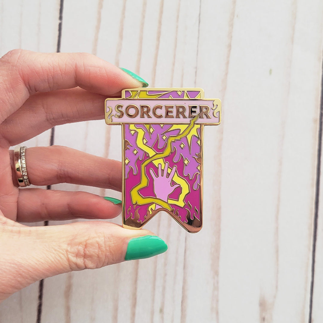 Seconds Sale! Sorcerer Banner Enamel Pin