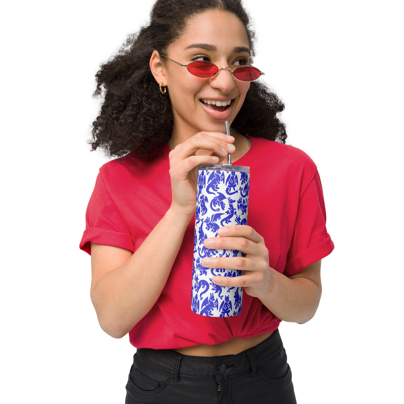 Blue Dragons Stainless Steel Tumbler