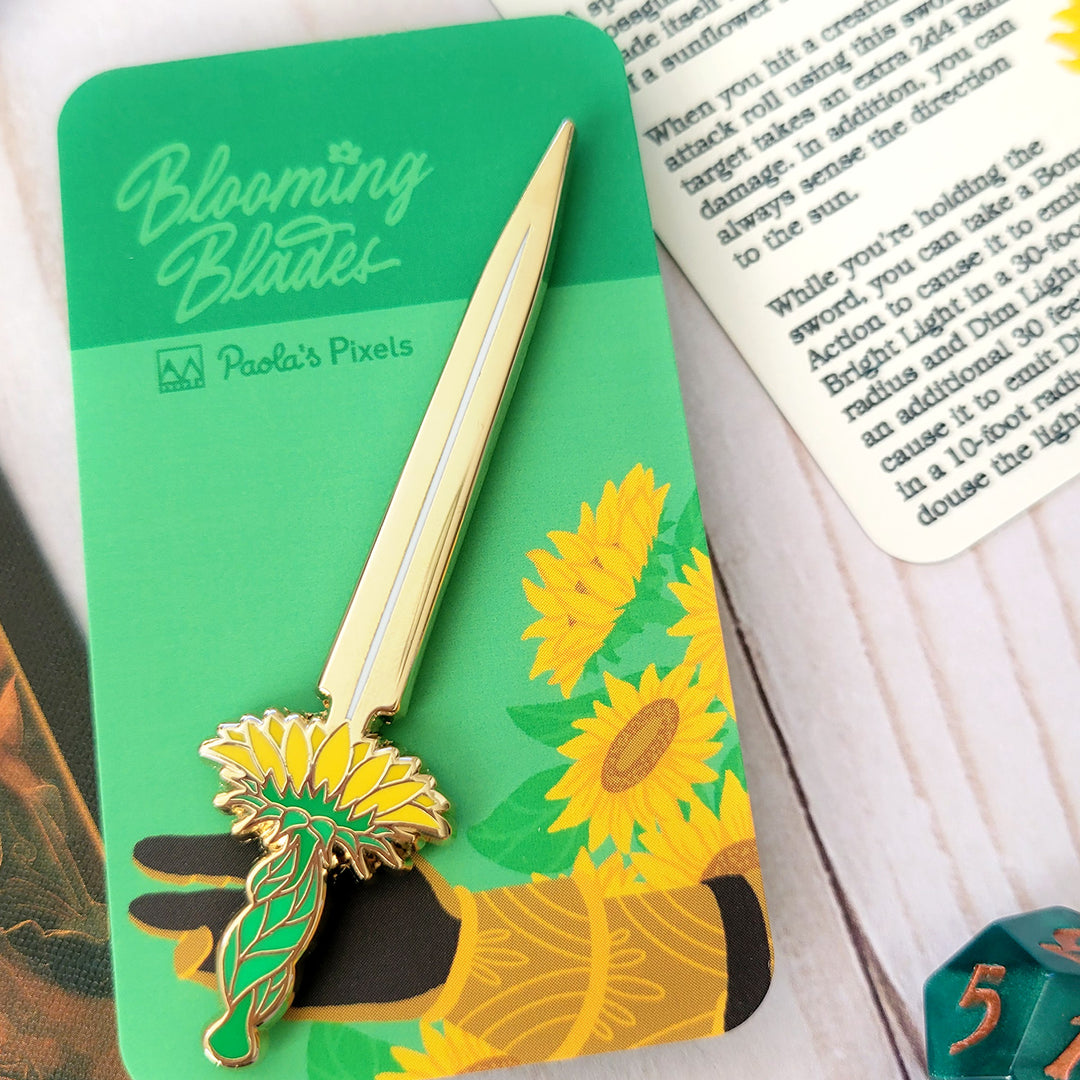 Seconds Sale! Sunflower Shortsword Enamel Pin