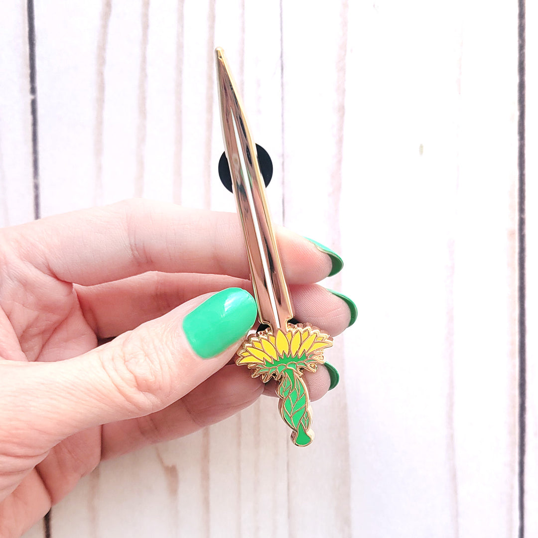 Seconds Sale! Sunflower Shortsword Enamel Pin