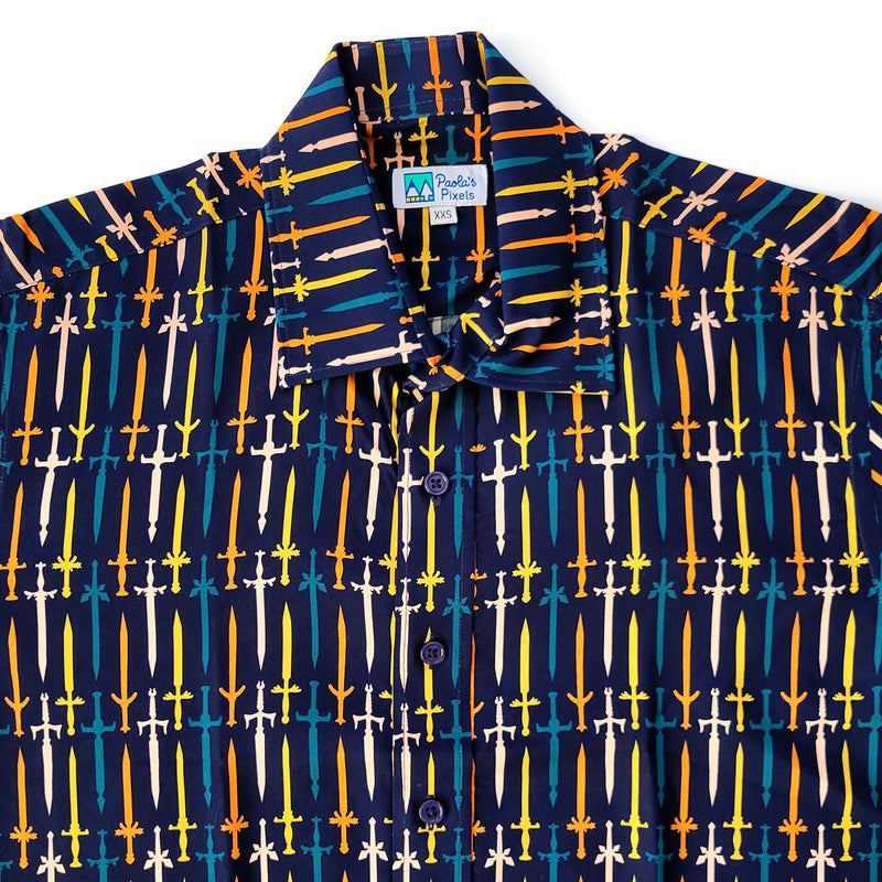 Swords Unisex Button Up