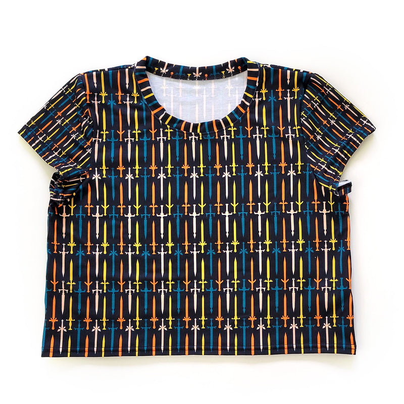 Fighter Swords Crop Top