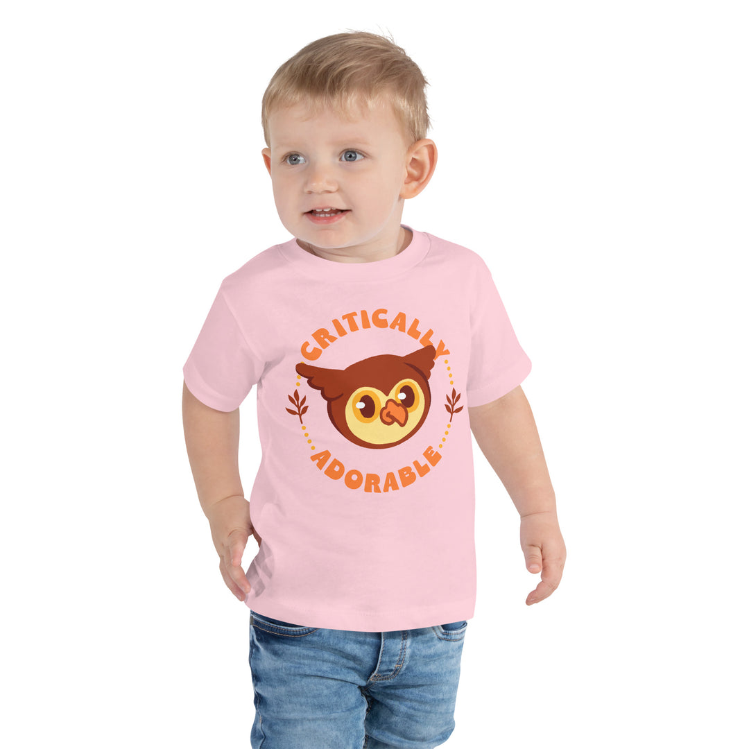 Critically Adorable Owlbear Toddler Shirt - Geeky merchandise for people who play D&D - Merch to wear and cute accessories and stationery Paola's Pixels
